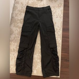 Zara Satin Cargo Pants with Ankle Draw Strings
